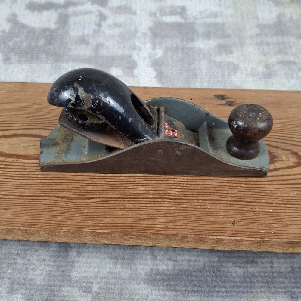 Vintage Defiance By Stanley No 1247 Block Hand Plane Made In USA Woodworking